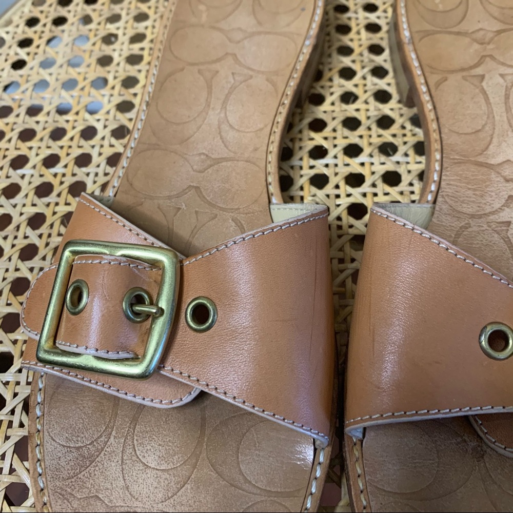 Coach single strap with buckle sandals - Picture 5 of 13